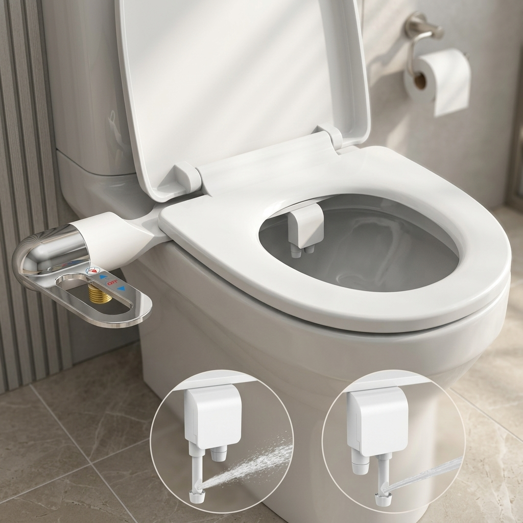 Ultra-Slim Adjustable Water Manual Bidet - Image 0