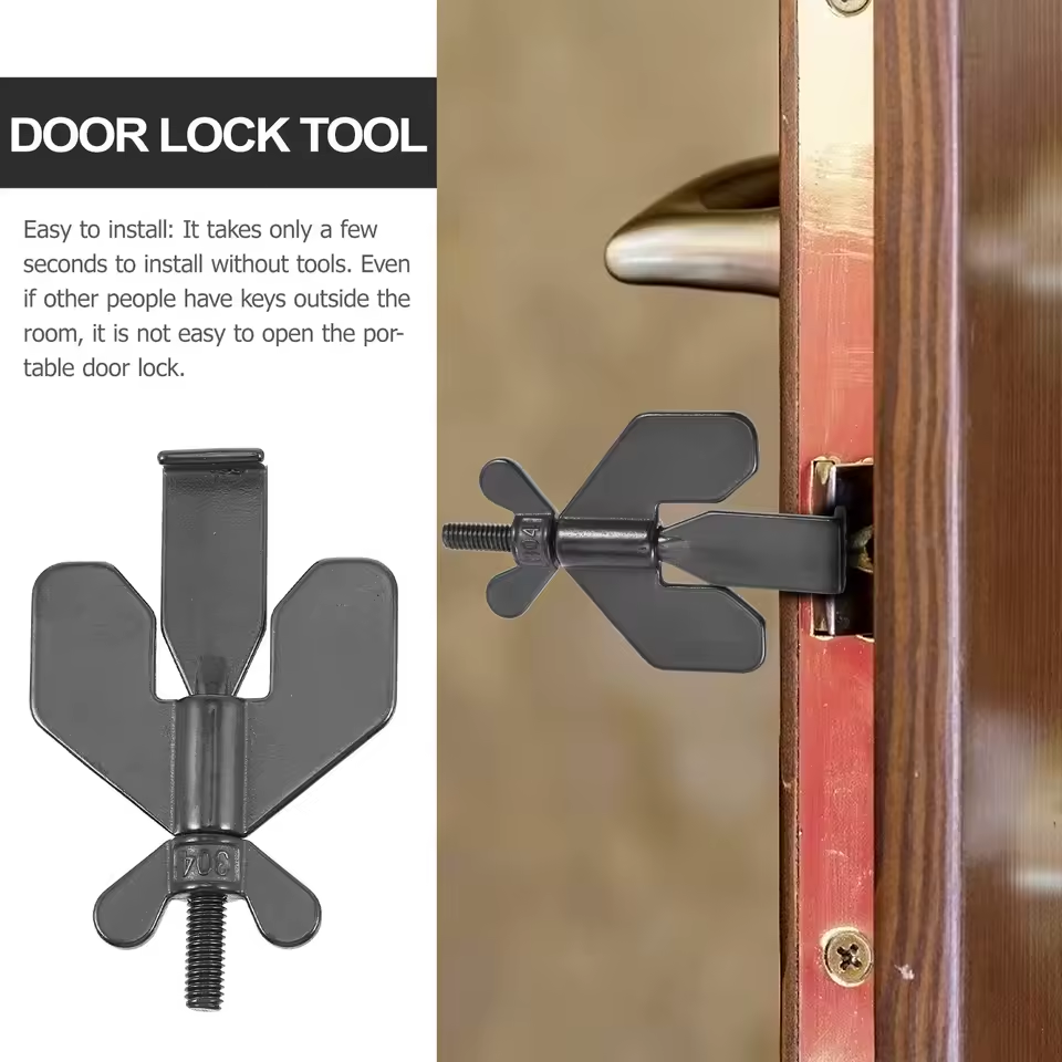 Portable Travel Security Door Stopper Lock - Image 8