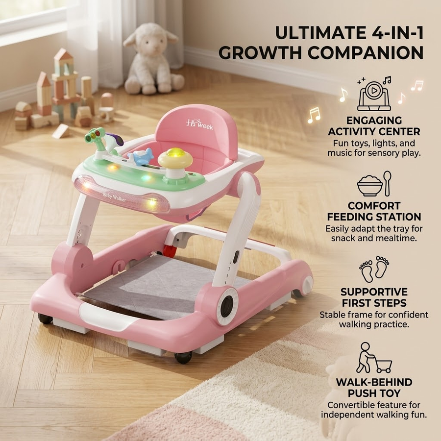 Multi Functional Anti Rollover Baby Walker - Image 10