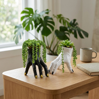Nightcrawl Gothic Hand Ceramic Planter Pot - Image 1