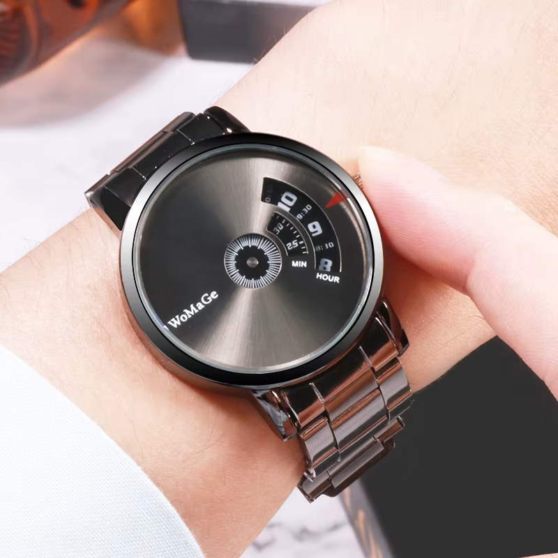 Stainless Steel Unique Style Business Men Watch