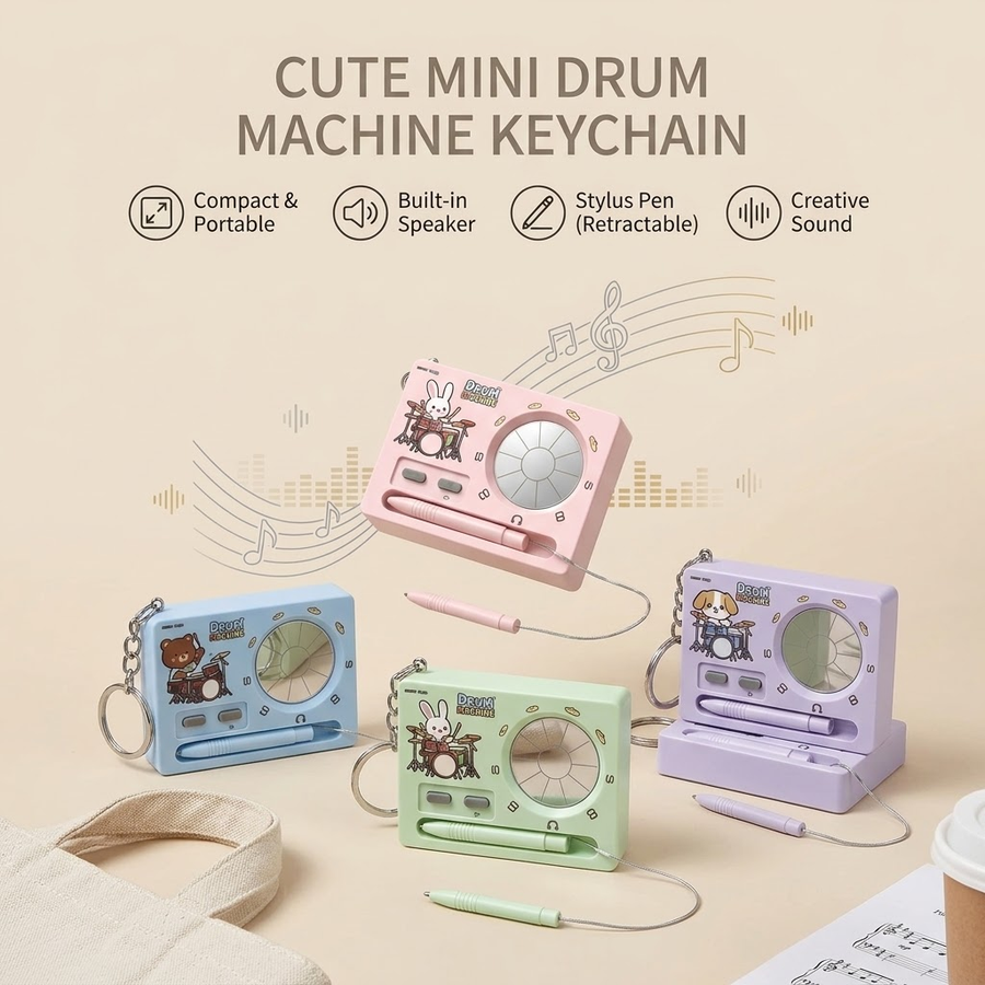 Mini Mixtape Music Player Keychain