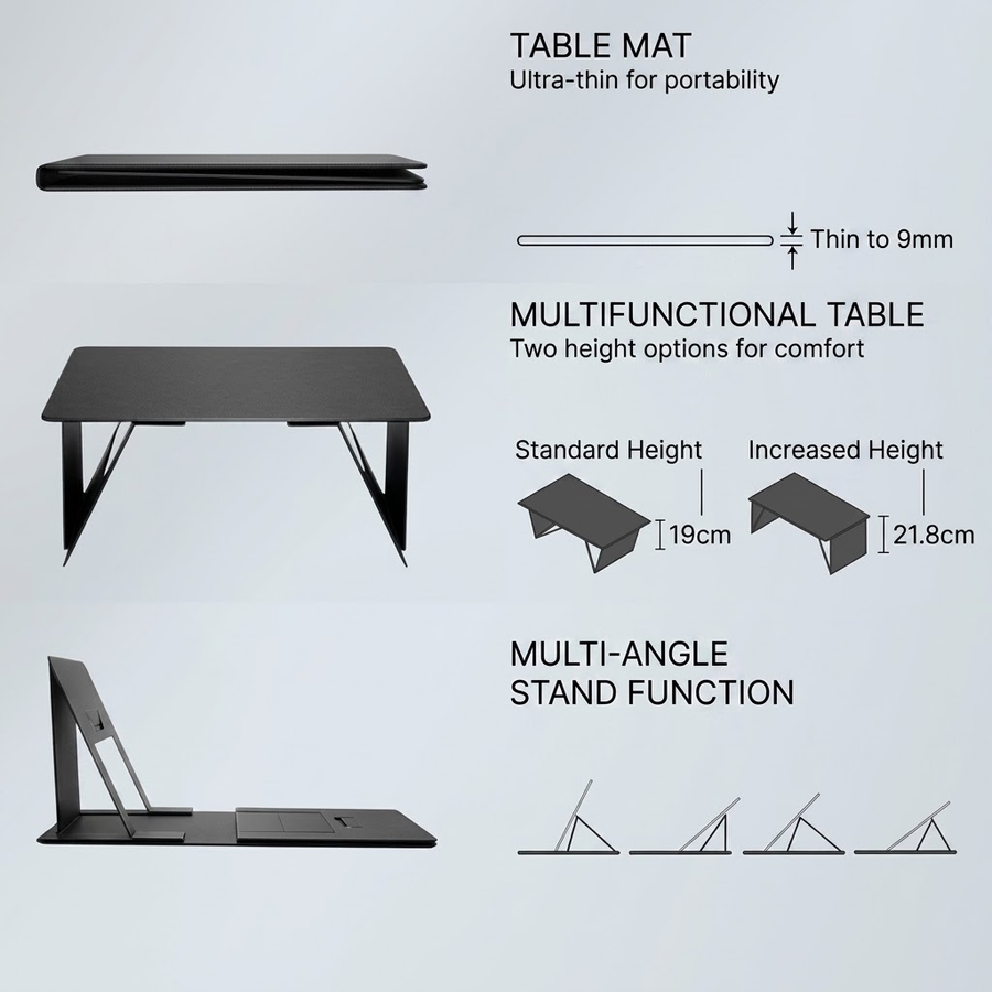 Anywhere Office Schreibtisch für das Bett, faltbarer Laptopständer
