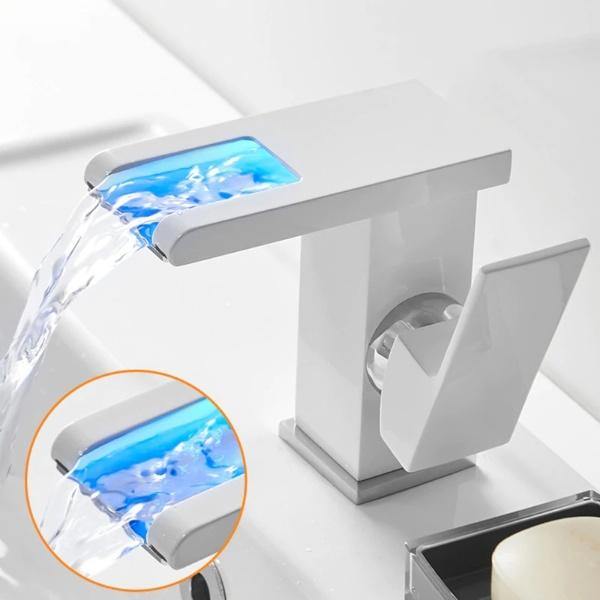 Water Temperature Sensitive LED Bathroom Faucet - Image 0