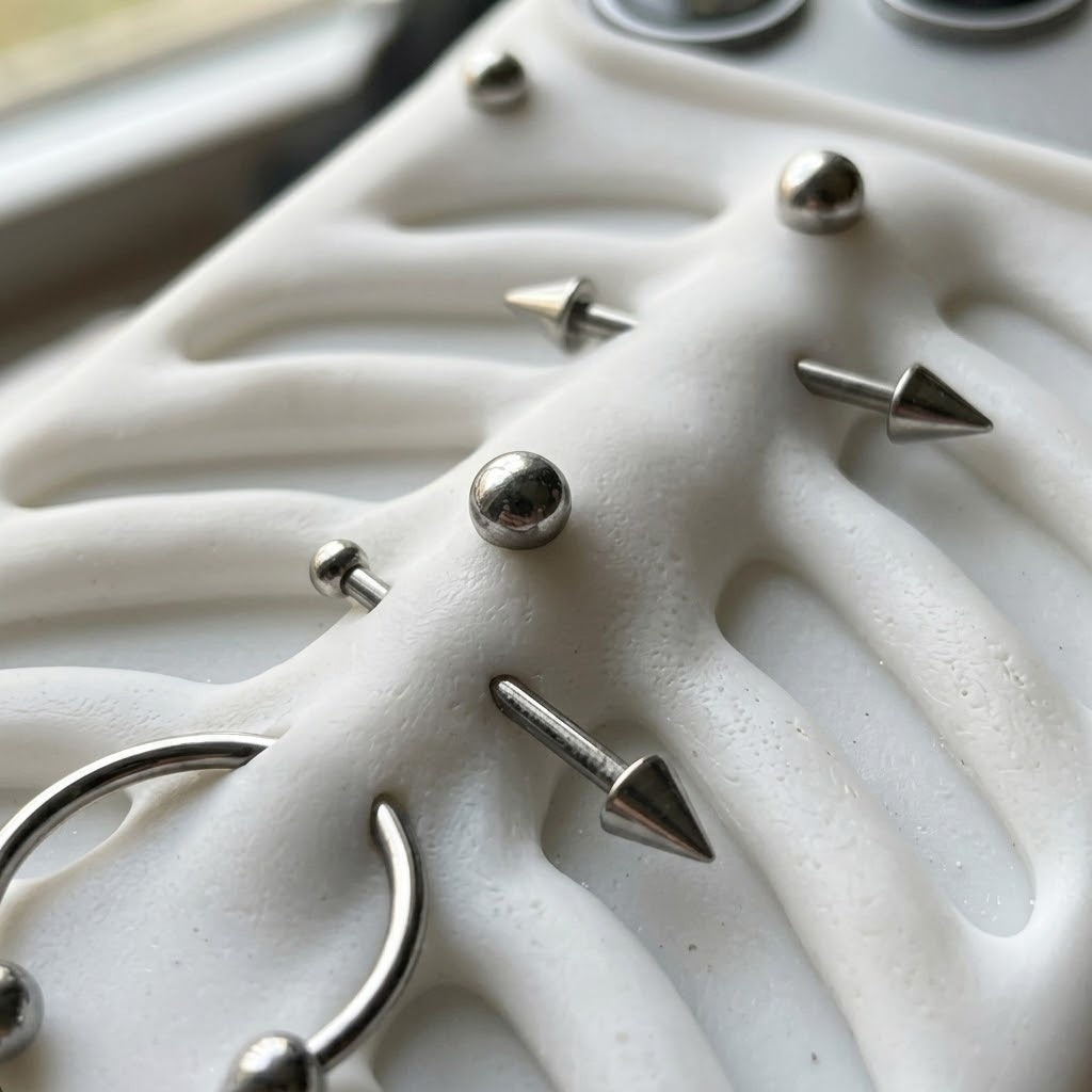 Gothic Ribcage Pierced Phone Case - Image 7