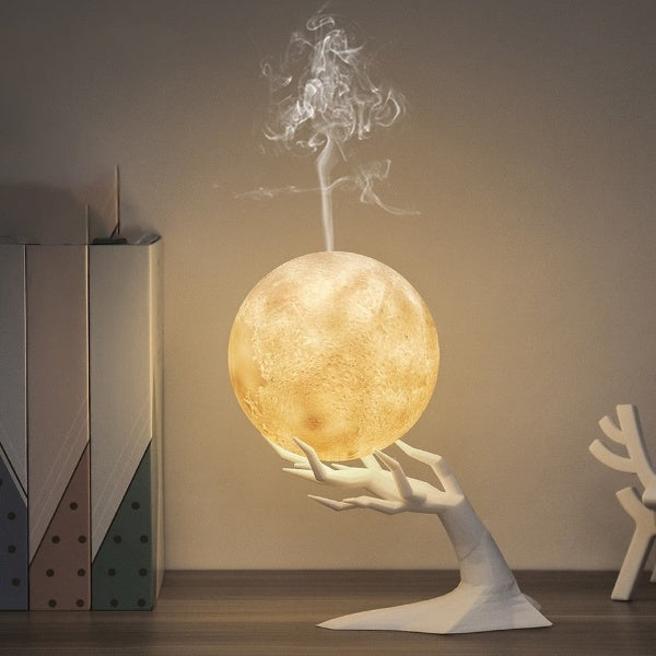 Ultrasonic Moon Creative Air Humidifier Led Lamp - Image 0