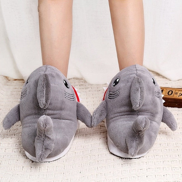 Shark Furry Indoor Slippers - Image 4