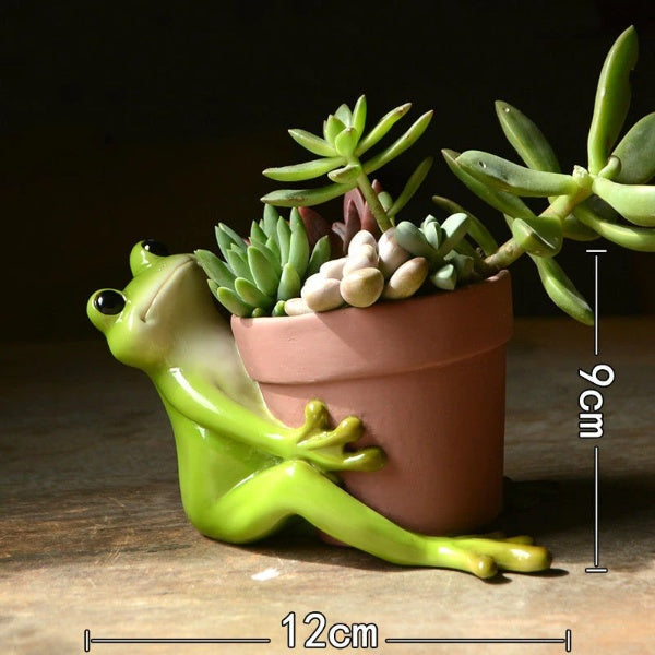 Resin Frog Fairy Flower Pot - Image 10