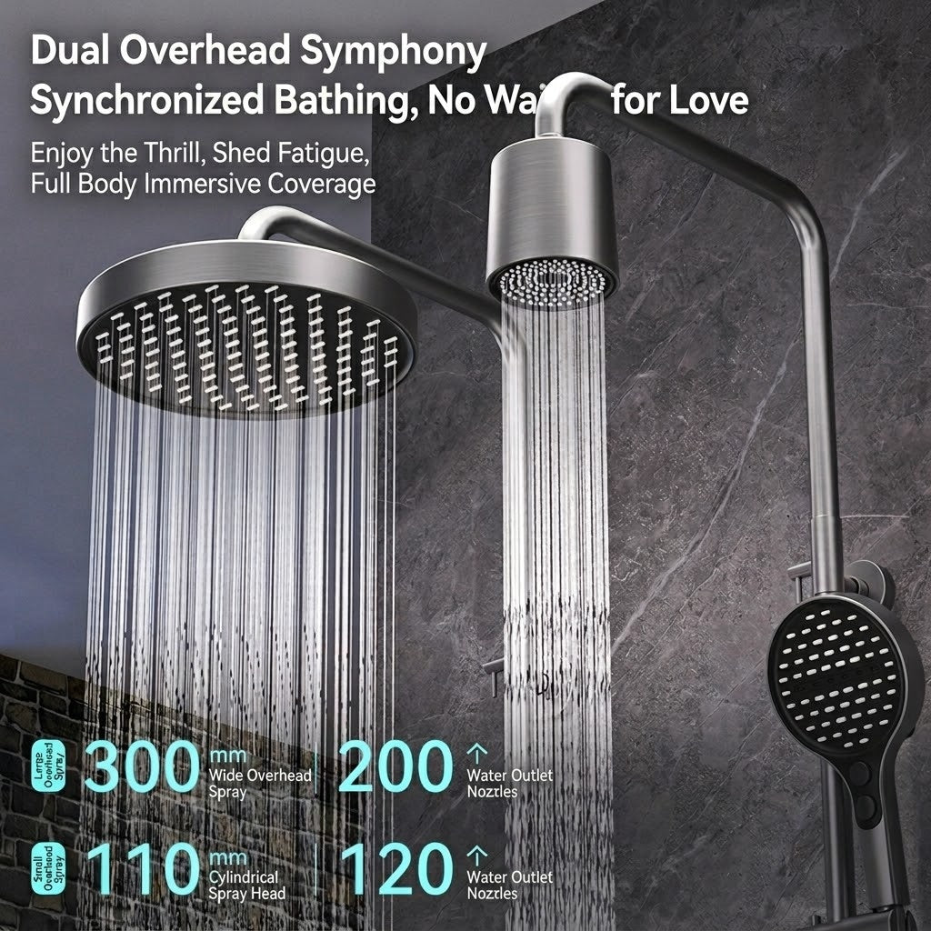 Goccera Thermostatic Rainfall Multifunctional Shower System - Image 3