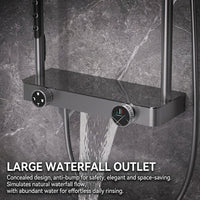 Goccera Thermostatic Rainfall Multifunctional Shower System - Image 5