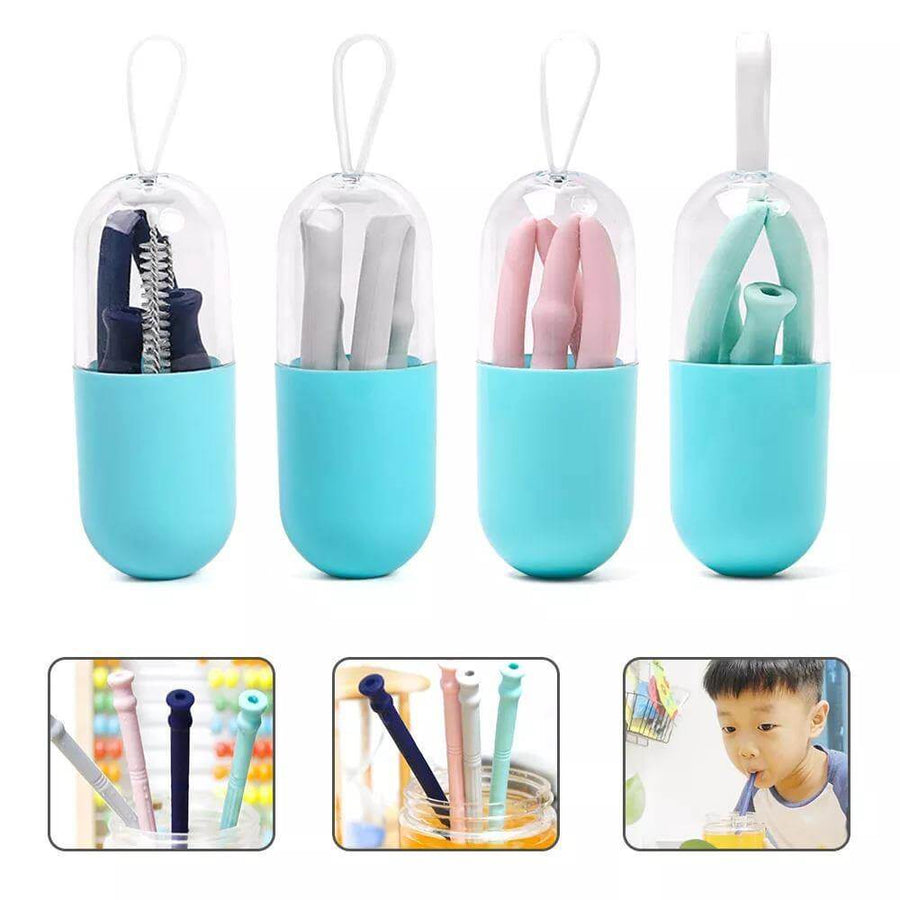 Foldable Reusable Silicone Straw - Image 0