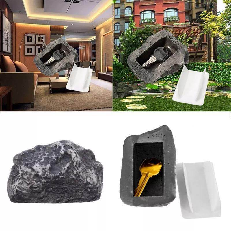 Fake Stone Spare Key Hidden Garden Box - MaviGadget