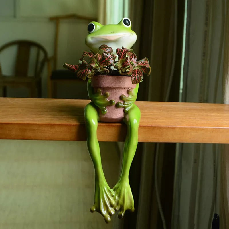 Resin Frog Fairy Flower Pot - Image 7