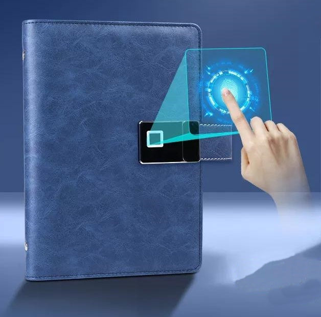 Smart Lock Fingerprint Wireless Charging Notebook - Image 0