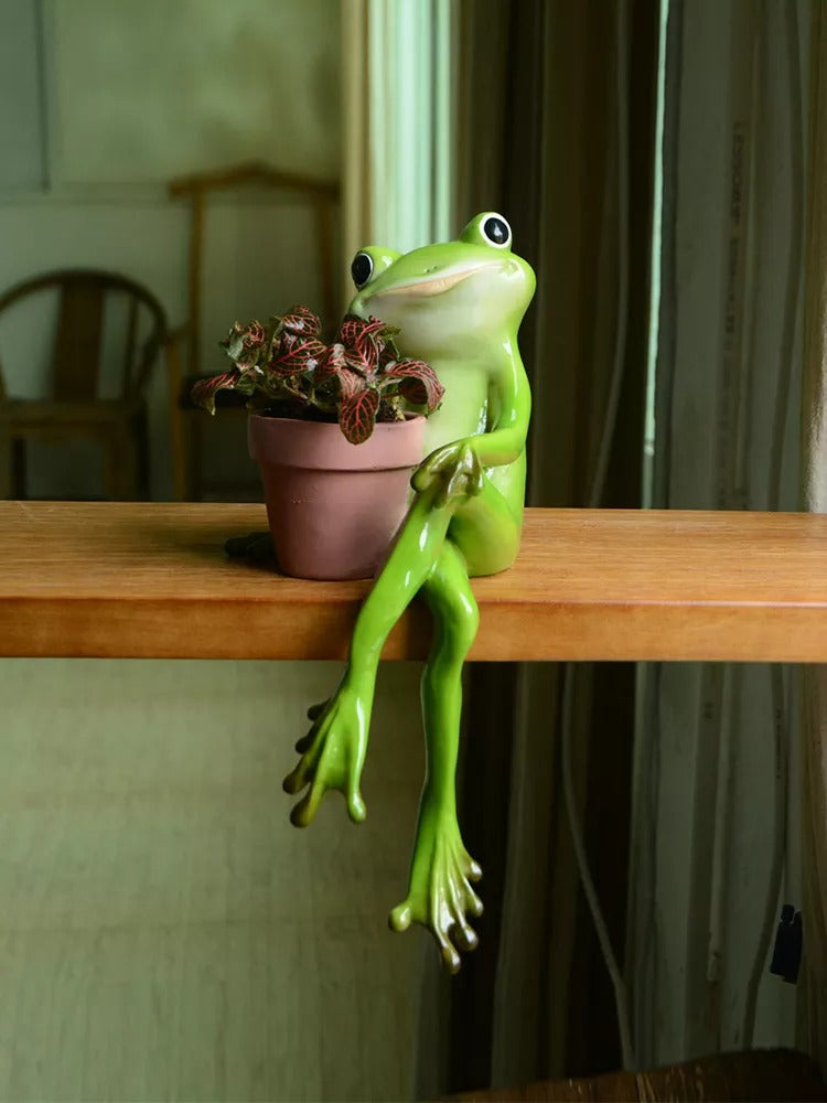 Resin Frog Fairy Flower Pot - Image 11