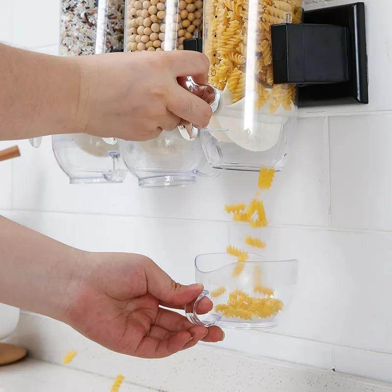 Wall-Mounted Transparent Cereal Dispenser - Image 3