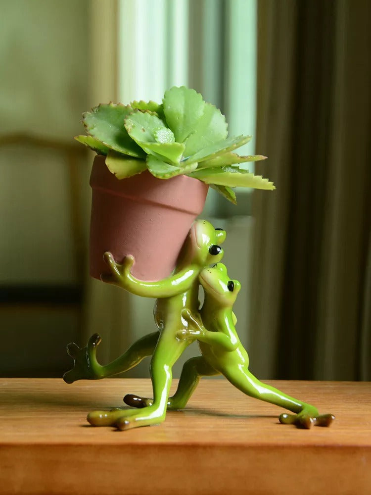 Resin Frog Fairy Flower Pot - Image 12