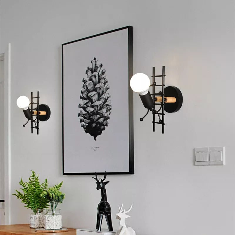 Mini Man Robot Art Wall Lamp - Image 3