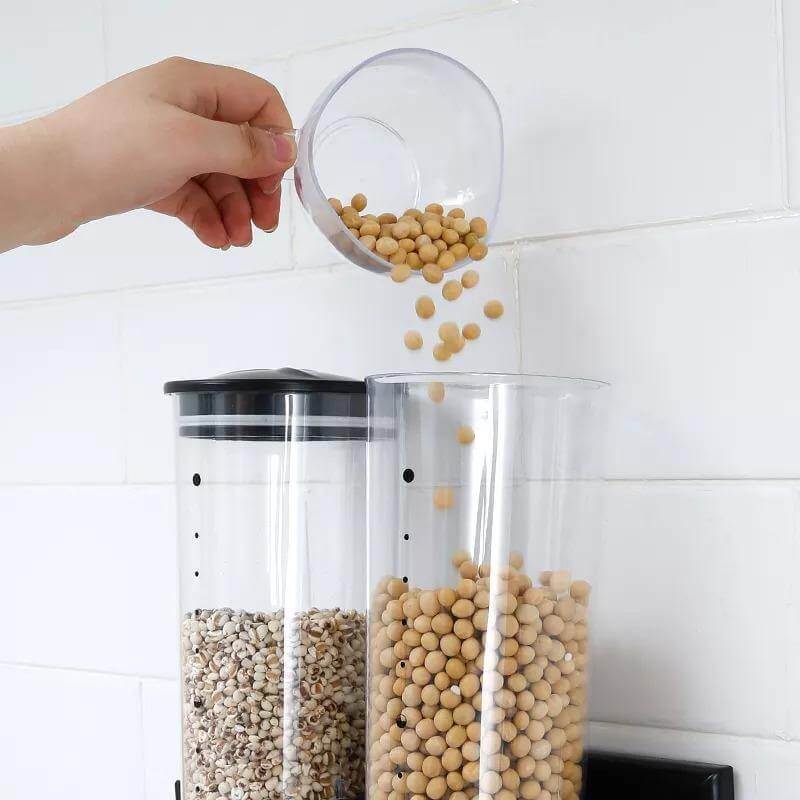 Wall-Mounted Transparent Cereal Dispenser - Image 4