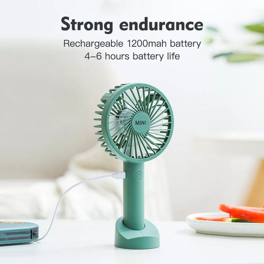Phone Holder Mini Handheld Fan - Image 3