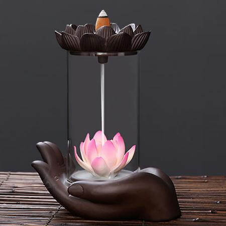 Feng Shui Ceramic Dragon Waterfall Incense Burner - Image 8