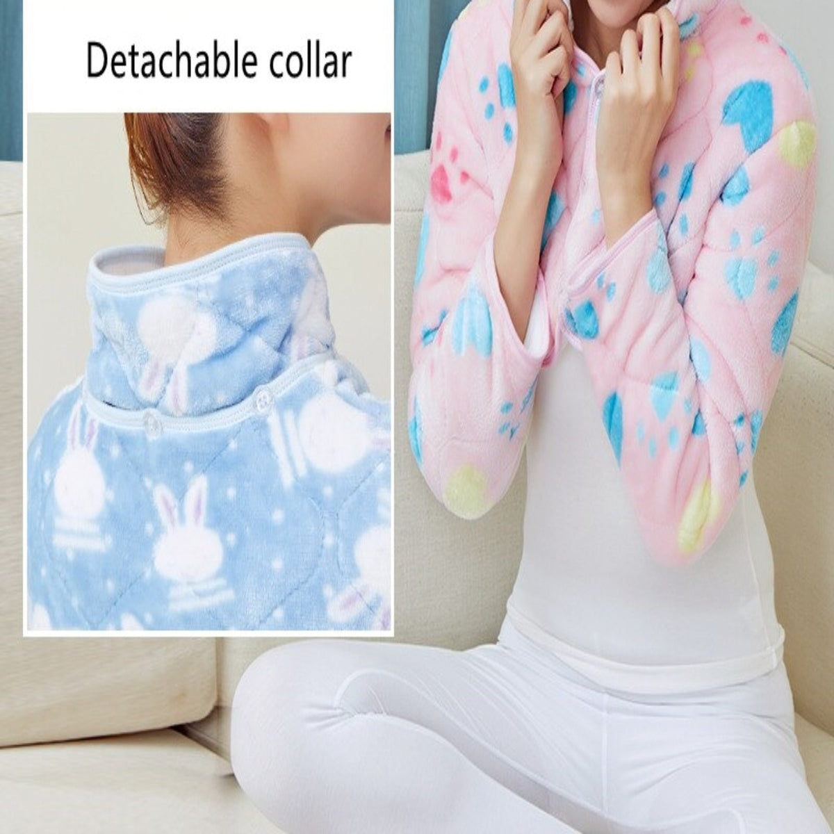 Back Warmer Shoulder Support Double-Sided Winter Jacket