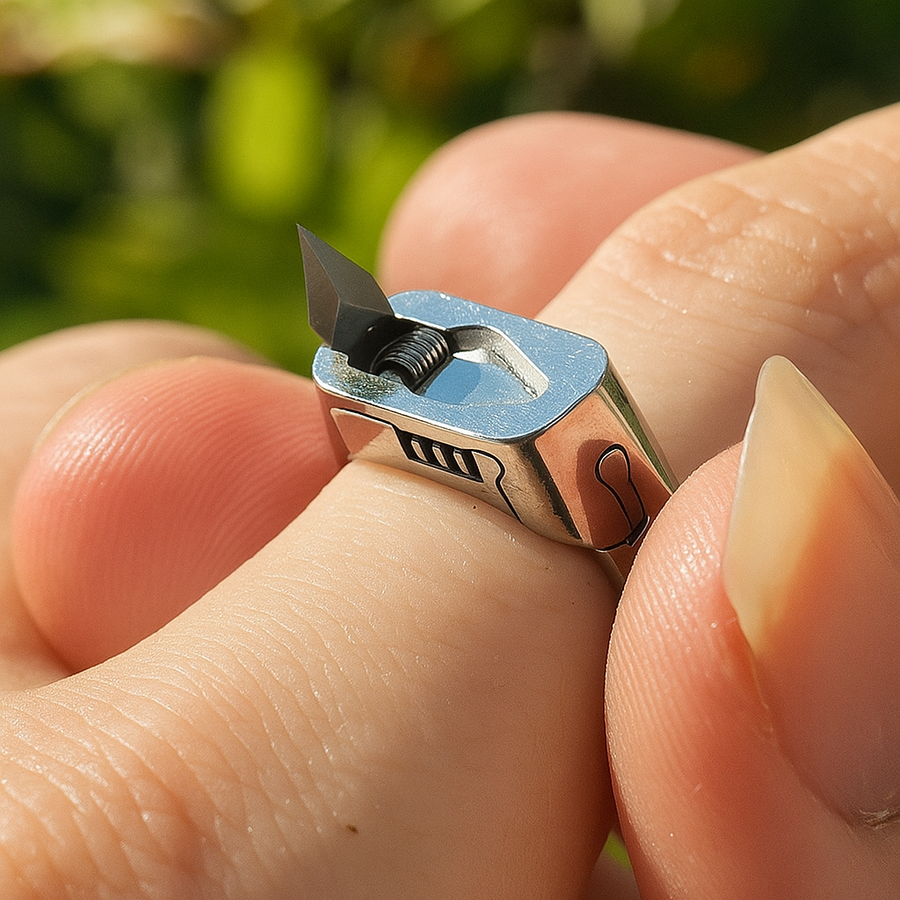 Stainless Steel Survival Self Defense Ring - Image 7
