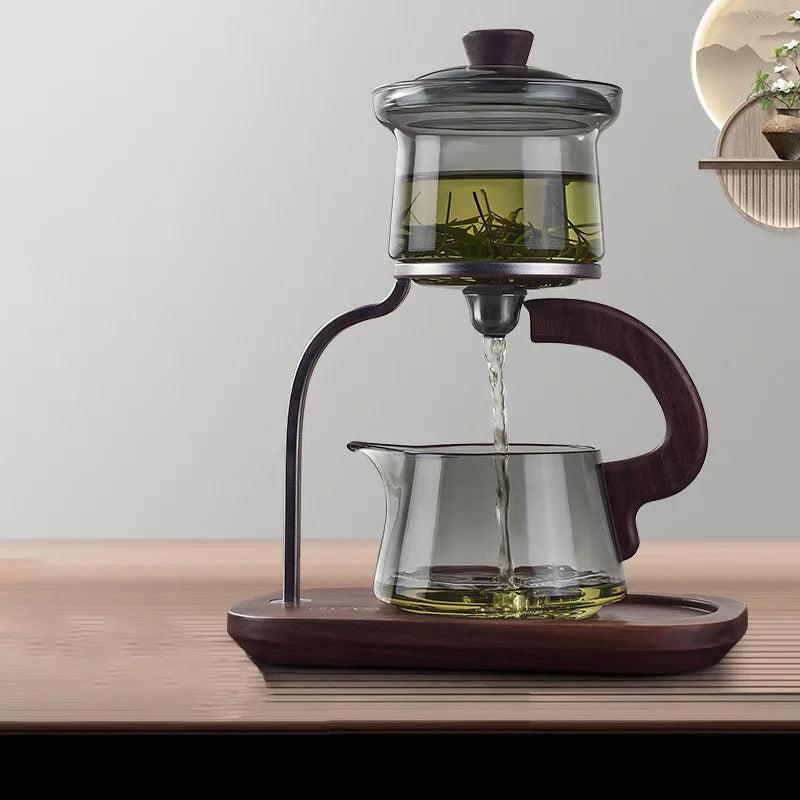 Walnut Signature One-Key Glass Tea Set - Image 3