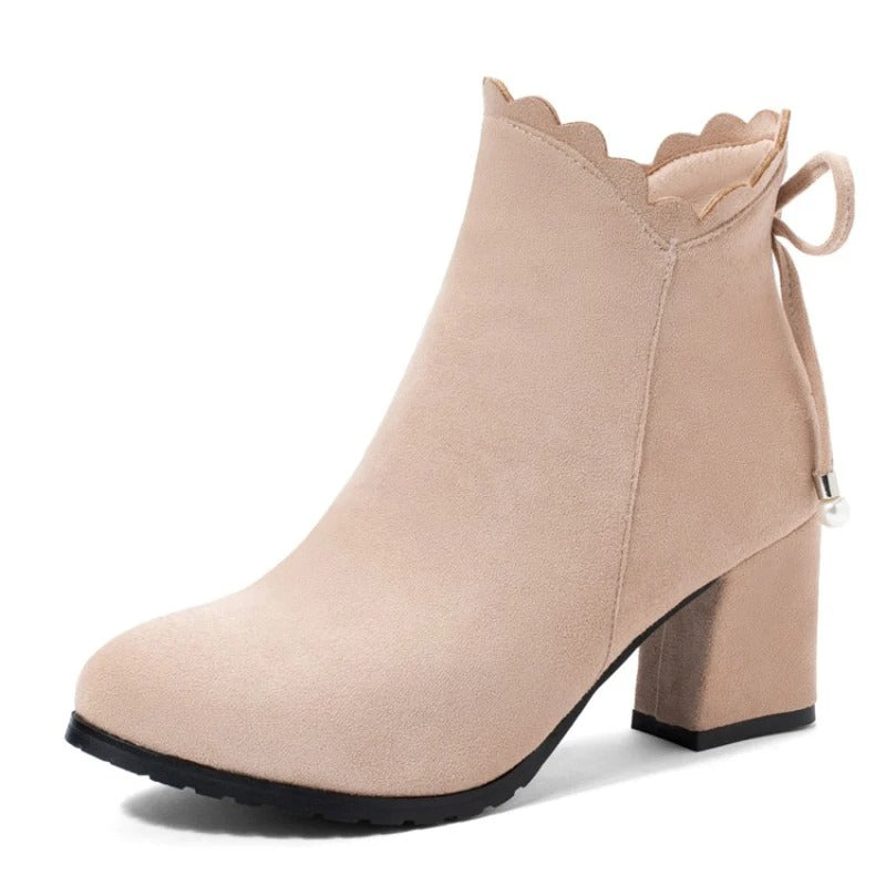 Ruffles Ankle Fall Women Boots - Image 4