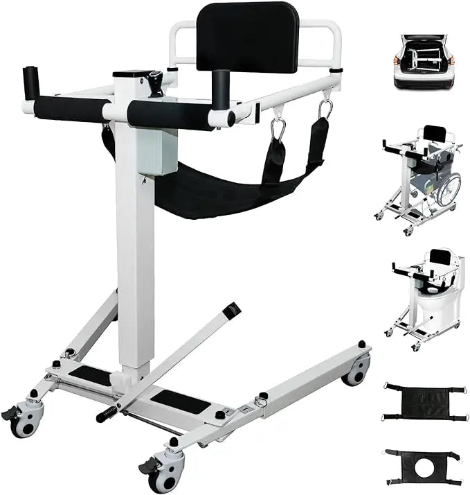 5-in-1 Foldable Patient Lift Mobility Chair - Image 2