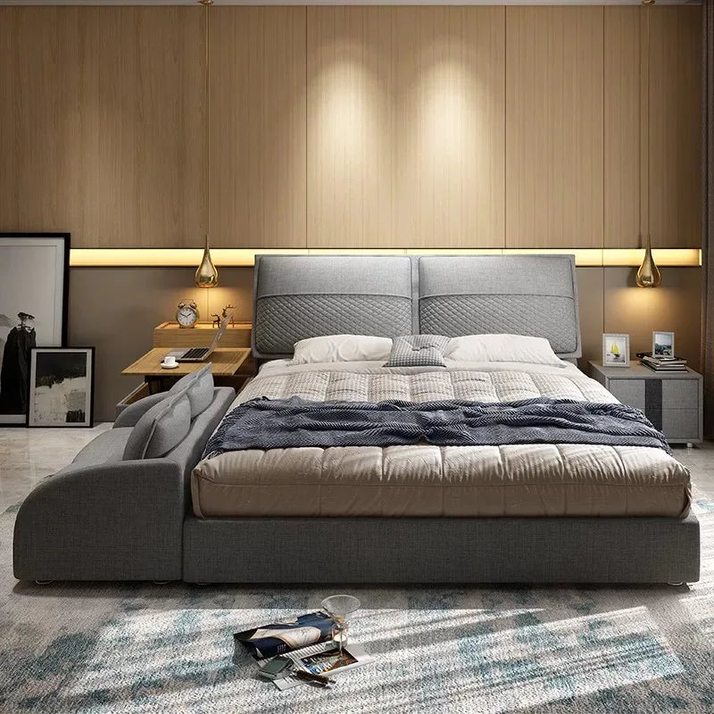Smart Living Adjustable Built-in Desk Station Sofa Bed - Image 2