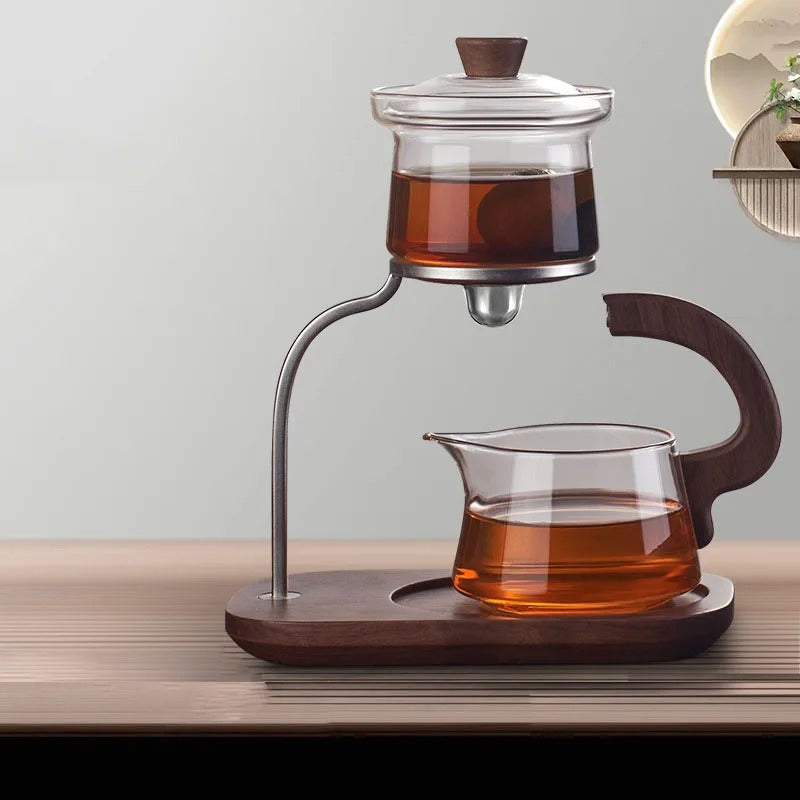 Walnut Signature One-Key Glass Tea Set - Image 4