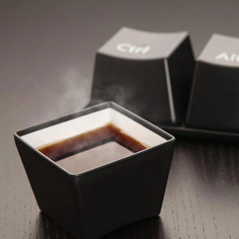 3pcs/Set Ctrl ALT DEL Keyboard  Tea Cup Container - Image 4
