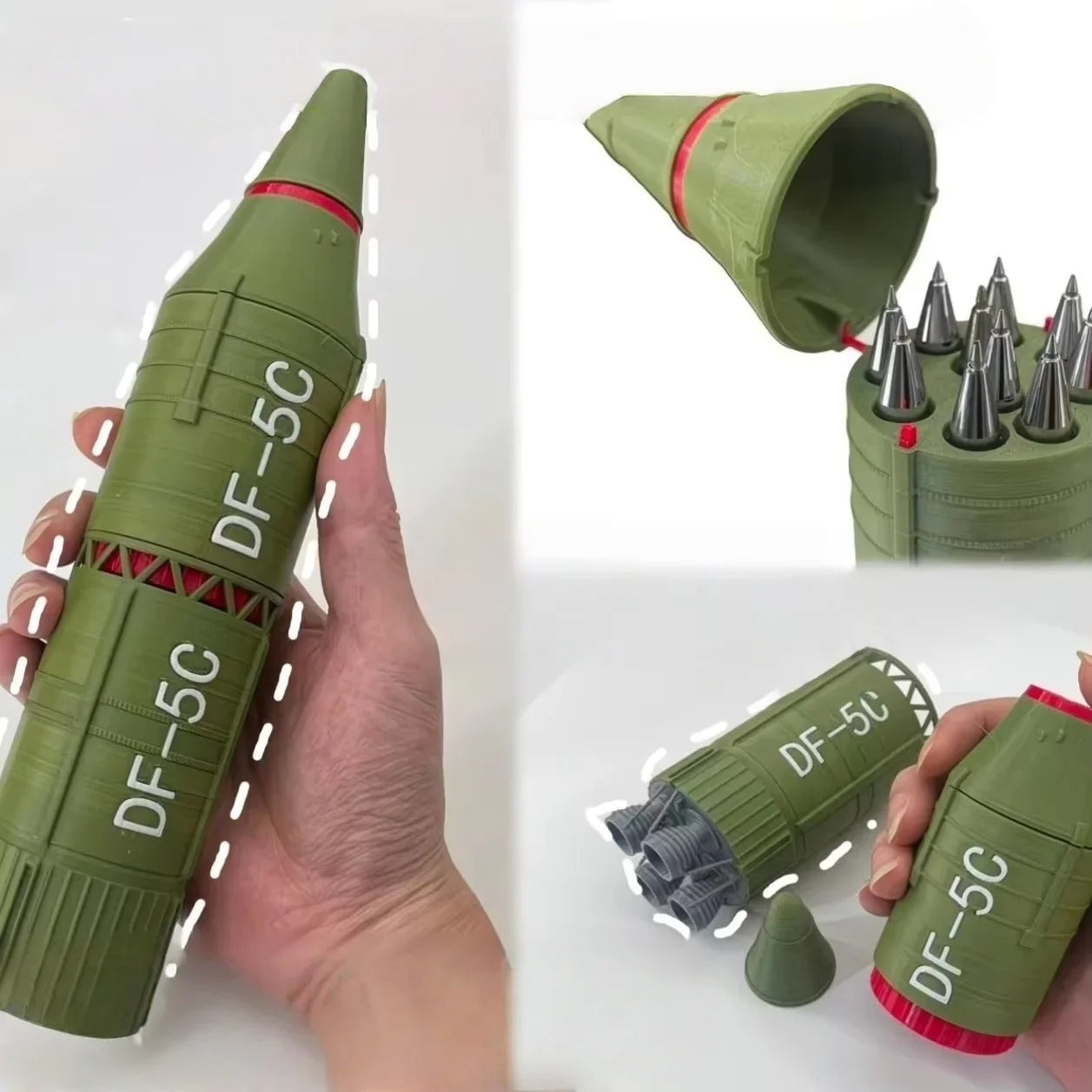 Rocket Missile Shaped Pen Holder - Image 2
