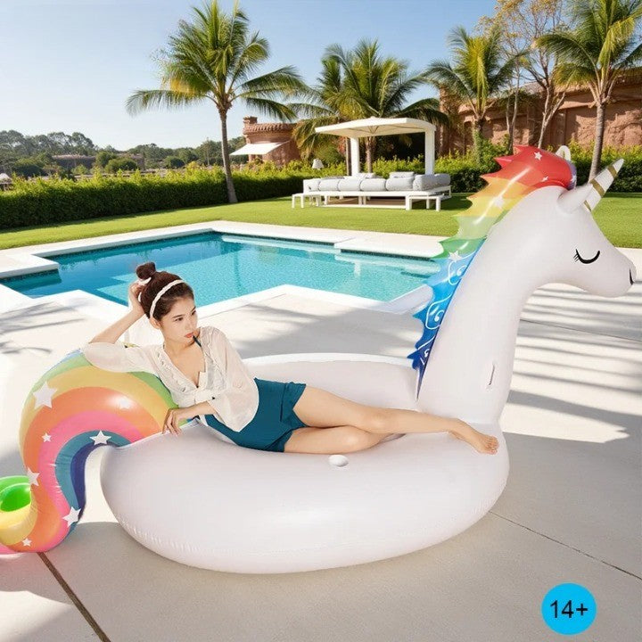6 Person Huge Unicorn Pool Float Inflatable Giant Unicorn Swimming Pool Island - Image 5