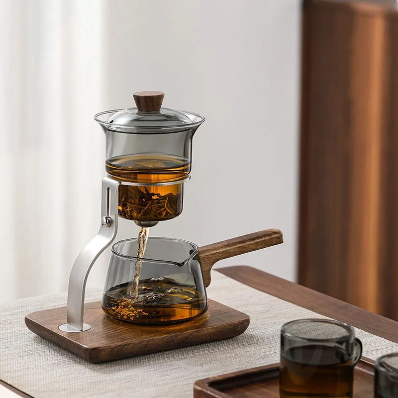 Walnut Signature One-Key Glass Tea Set - Image 5