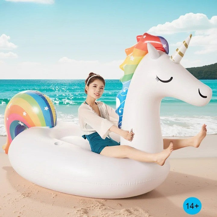 6 Person Huge Unicorn Pool Float Inflatable Giant Unicorn Swimming Pool Island - Image 4