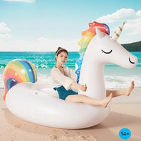 6 Person Huge Unicorn Pool Float Inflatable Giant Unicorn Swimming Pool Island - Image 4
