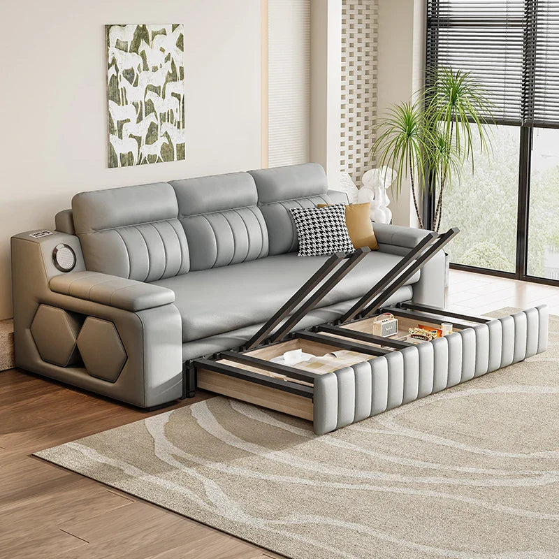 Italian Style Pull-Out Foldable Modern Sofa Bed - Image 5