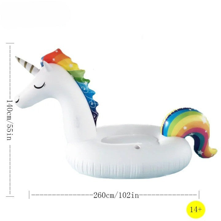 6 Person Huge Unicorn Pool Float Inflatable Giant Unicorn Swimming Pool Island - Image 6