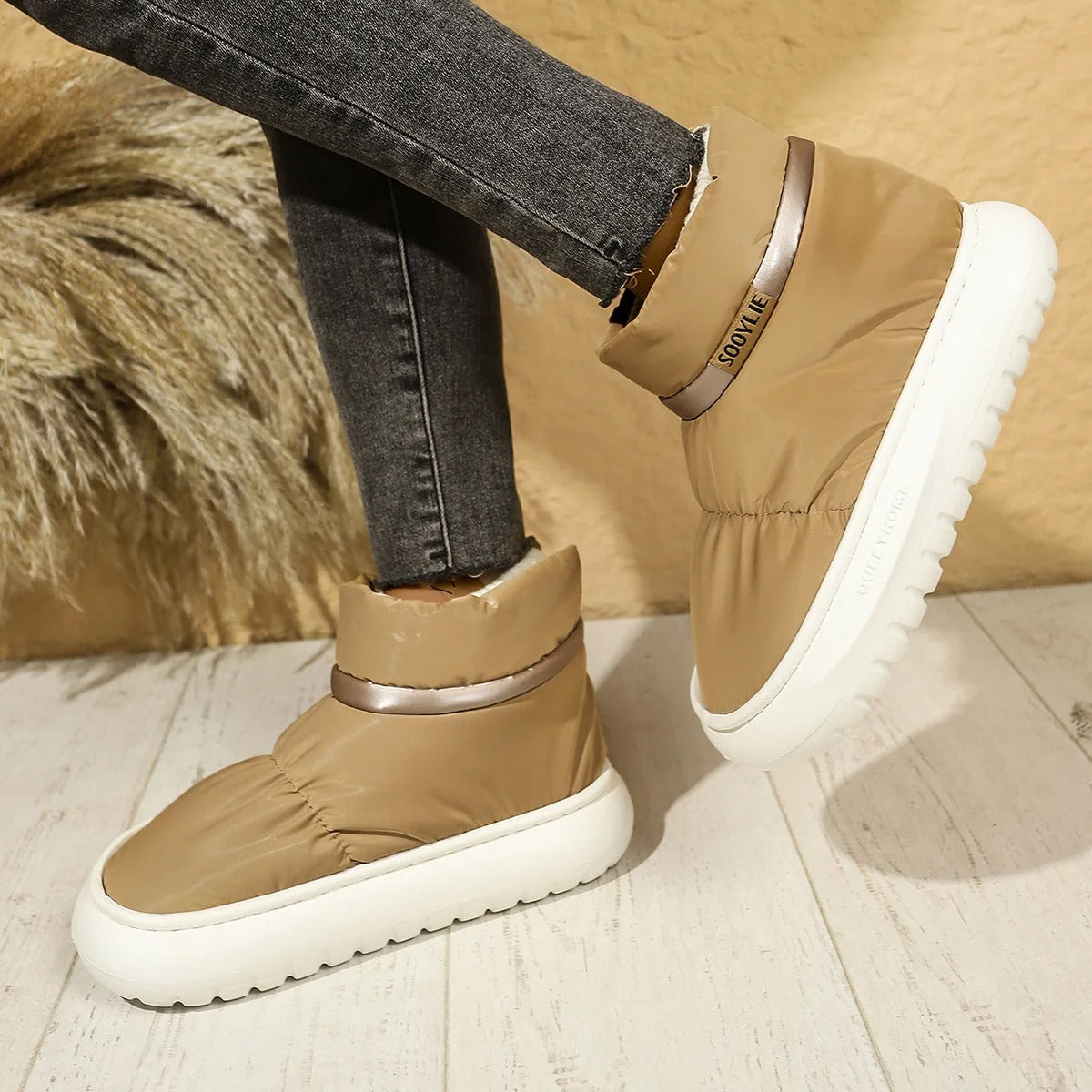 Winter Warmth Cozy Snow Boots - Image 1