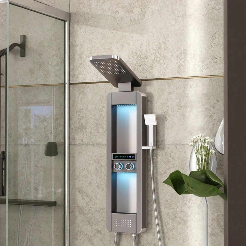 Rainfall Tower Panel Modern Shower Set - Image 4