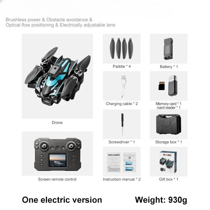 Advanced Obstacle Avoidance LCD Screen Brushless Drone - Image 5
