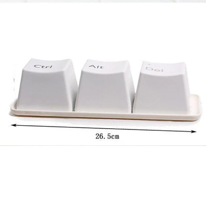 3pcs/Set Ctrl ALT DEL KeyboardTea Cup Container