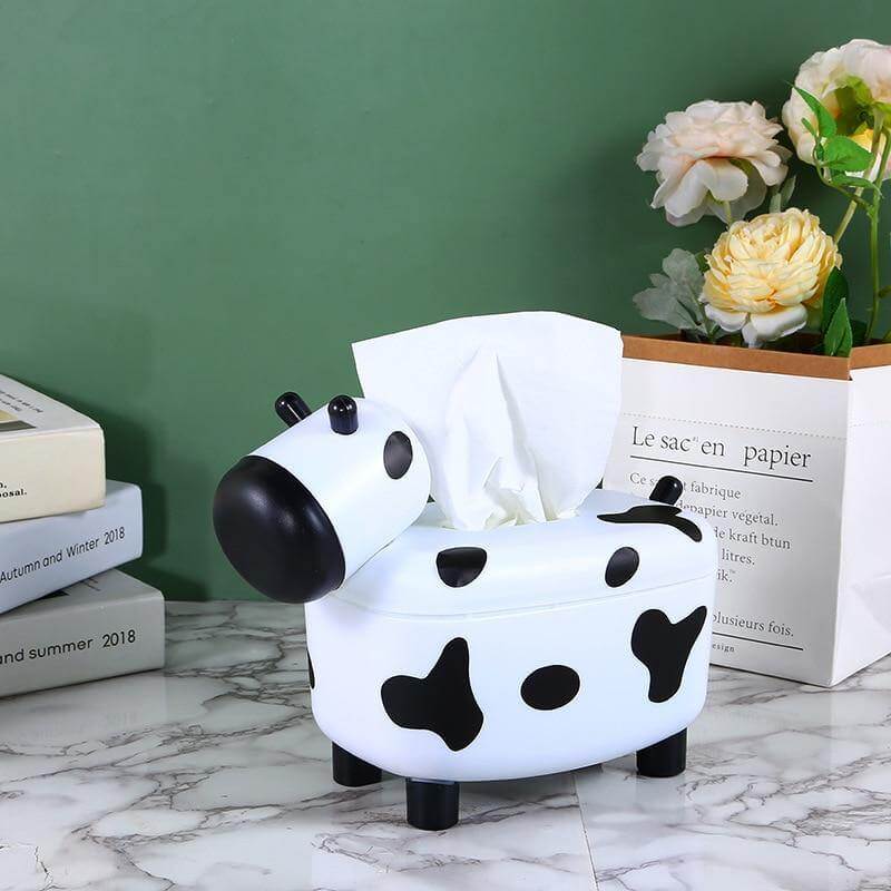 Cute Mini Cow Tissue Storage Toothpick Box - Image 6