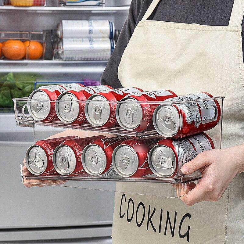 Refrigerator Storage Organizer Can Dispenser - Image 1