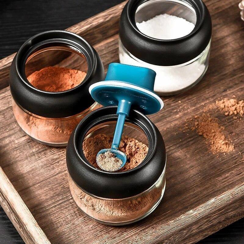 Salt and Pepper Seasoning Organizer Spice Jars - Image 5