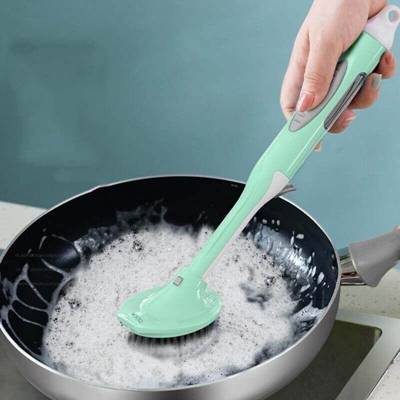 Multifunctional Kitchen Dish Soap Dispensing Brush - Image 0