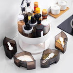 360 Rotating Lazy Kitchen Spice Rack Organizer