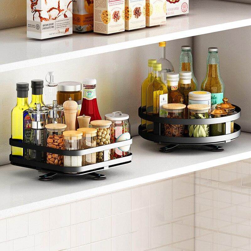 360 Rotating Kitchen Spice Storage Rack